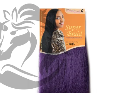 stoprocentni kanekalon super braid purple